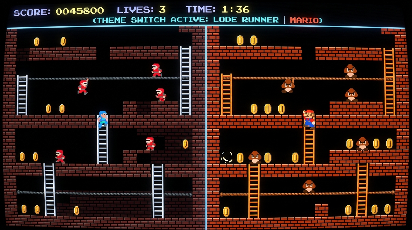 Lode Runner Dual Skin Gameplay Preview